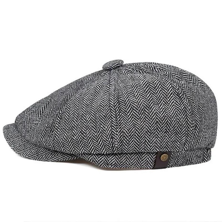 Winter Clothing Drive - 2026 Autumn Winter Men Octagonal Newsboy