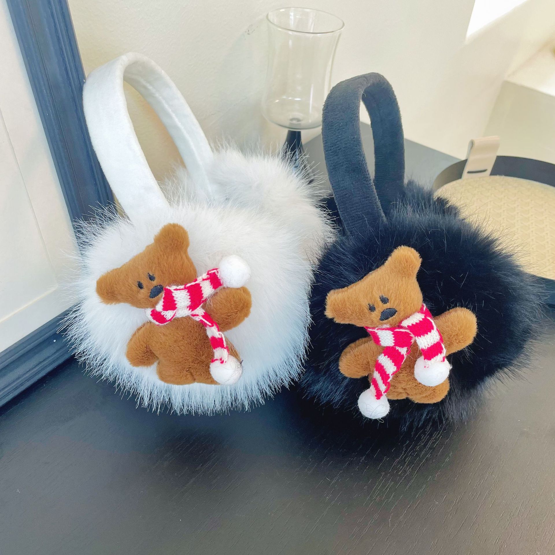 Winter Clothing Earmuffs - 2025 New Bear Earmuffs Beautiful Plush