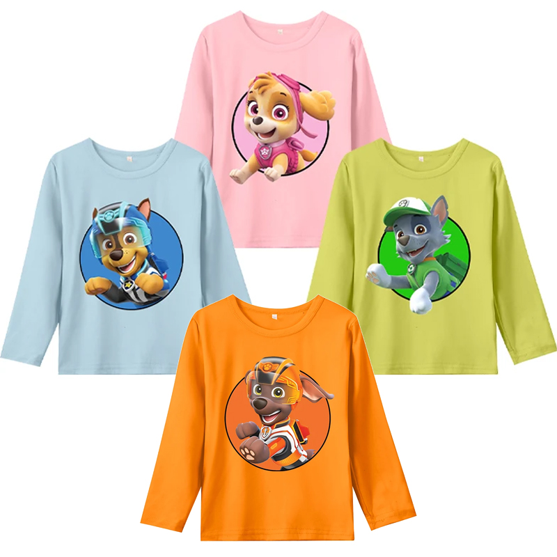 Winter Clothing Anime - Paw Patrol Long-sleeved T-shirt for Boys
