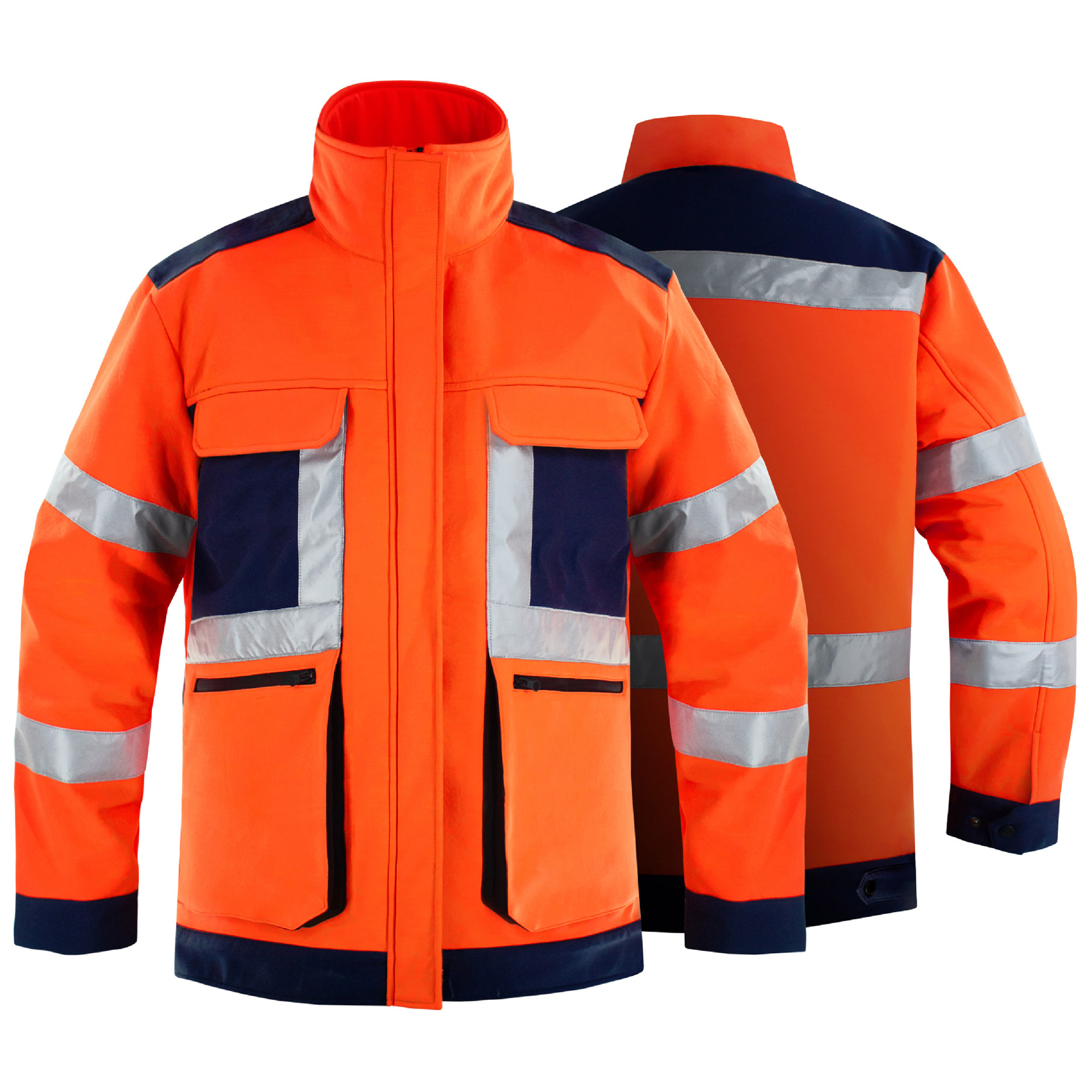 Winter Clothing Articles - Safety Reflective Jacket Man High Visibility