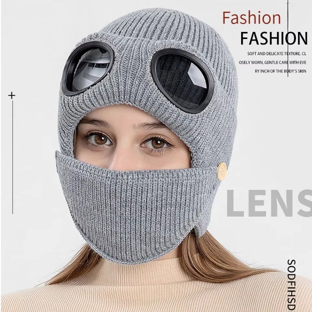 Fleece-lined Warm Woolen Hat w - Winter Clothing Earmuffs recensione e prezzo
