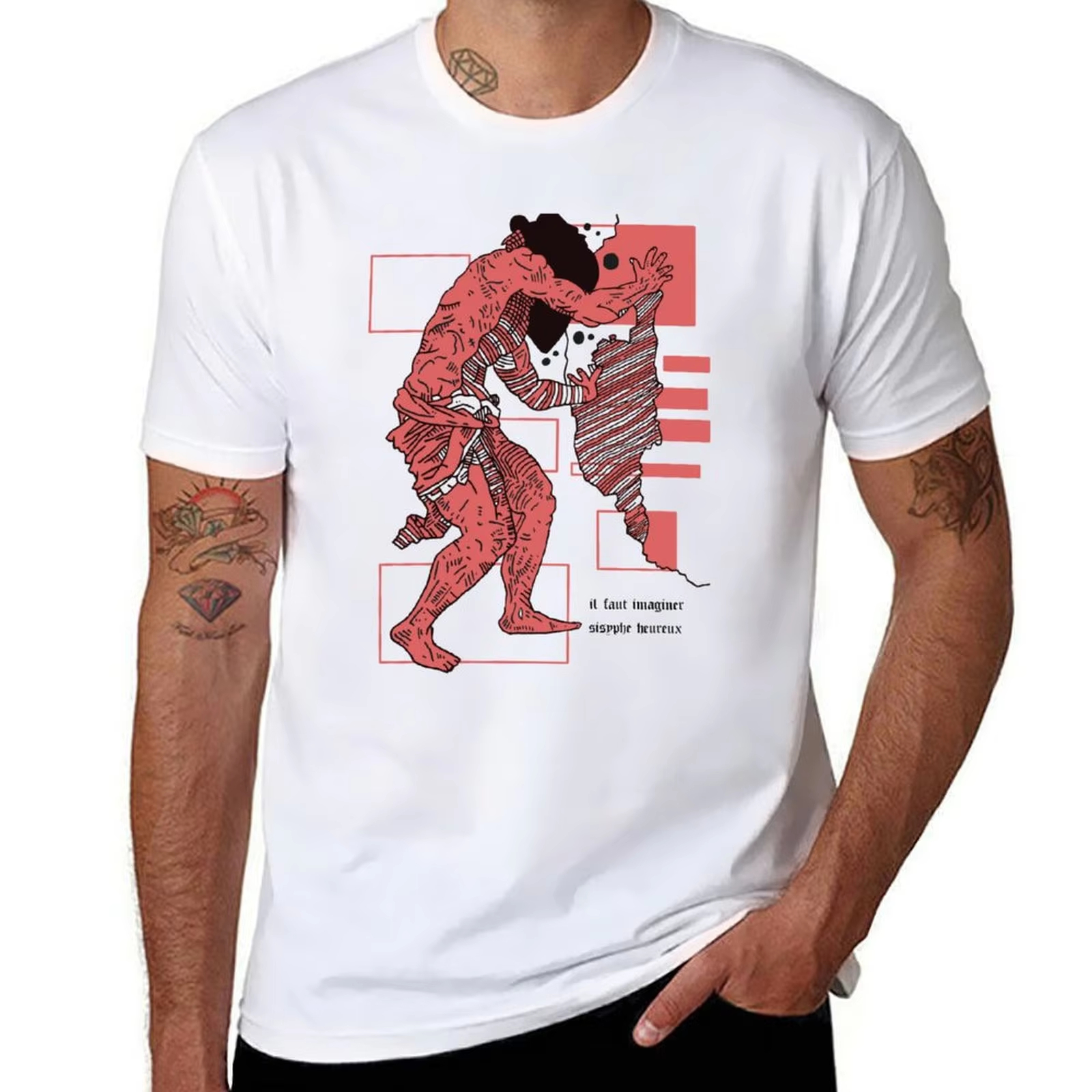 Sisyphus - Camus Quote Abstrac - Winter Clothing Quotes recensione e prezzo