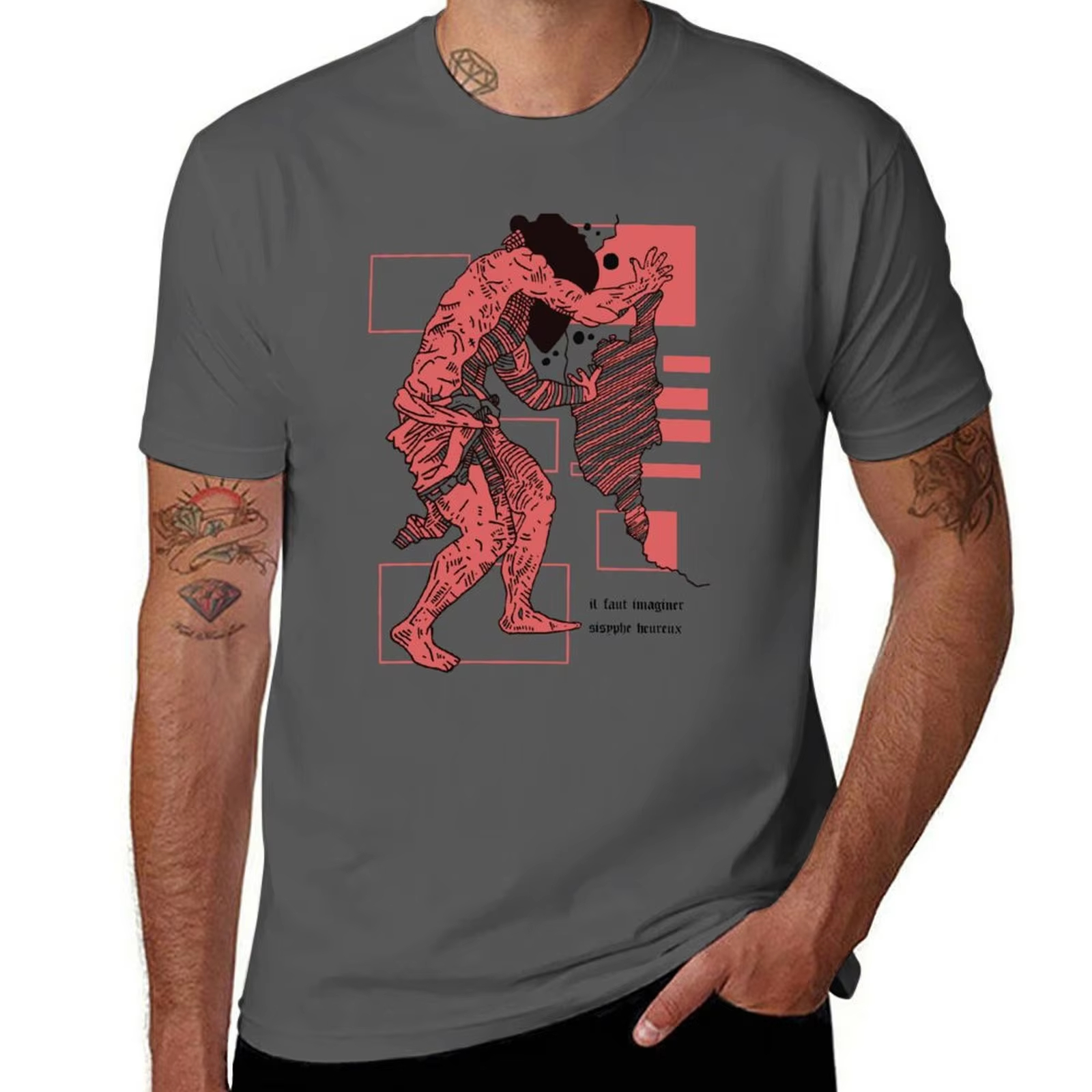 Sisyphus - Camus Quote Abstrac - Winter Clothing Quotes recensione e prezzo