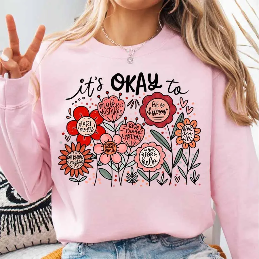 It's okay to Boho Floral Motiv - Winter Clothing Quotes recensione e prezzo