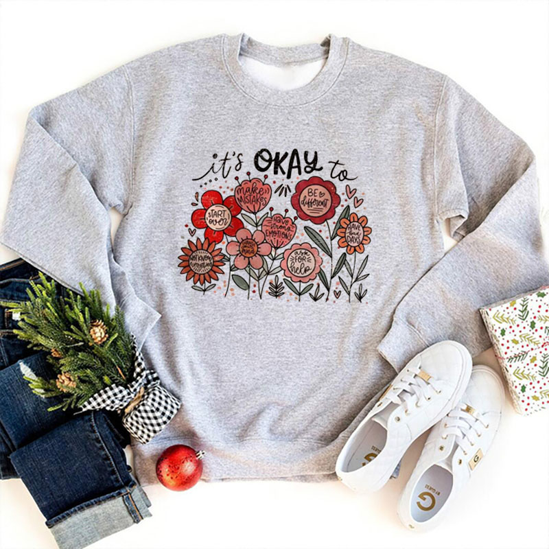 It's okay to Boho Floral Motiv - Winter Clothing Quotes recensione e prezzo
