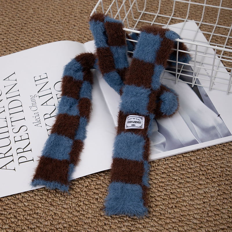Y2k Striped Plush Narrow Long  - Winter Clothing Trends 2025 recensione e prezzo