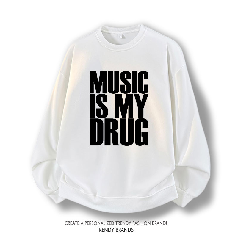 Fun Music Quote Sweatirt Loose - Winter Clothing Quotes recensione e prezzo