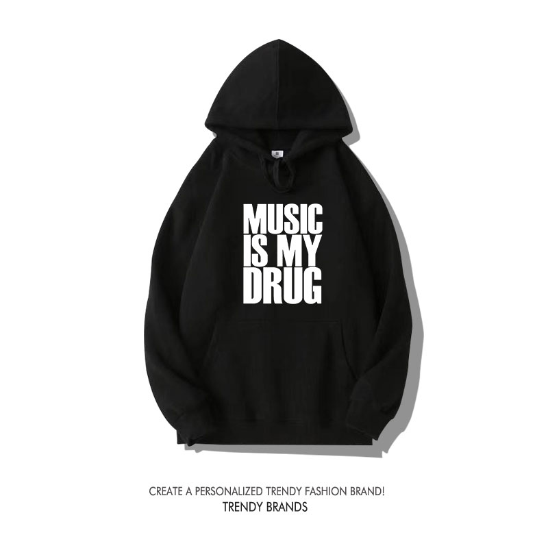 Fun Music Quote Sweatirt Loose - Winter Clothing Quotes recensione e prezzo