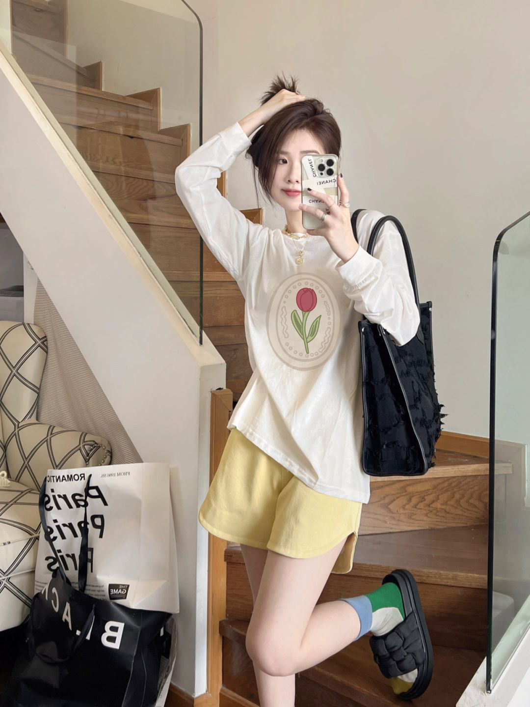 Women'S Sweat-Shirts Vintage C - Yellow Winter Clothing recensione e prezzo
