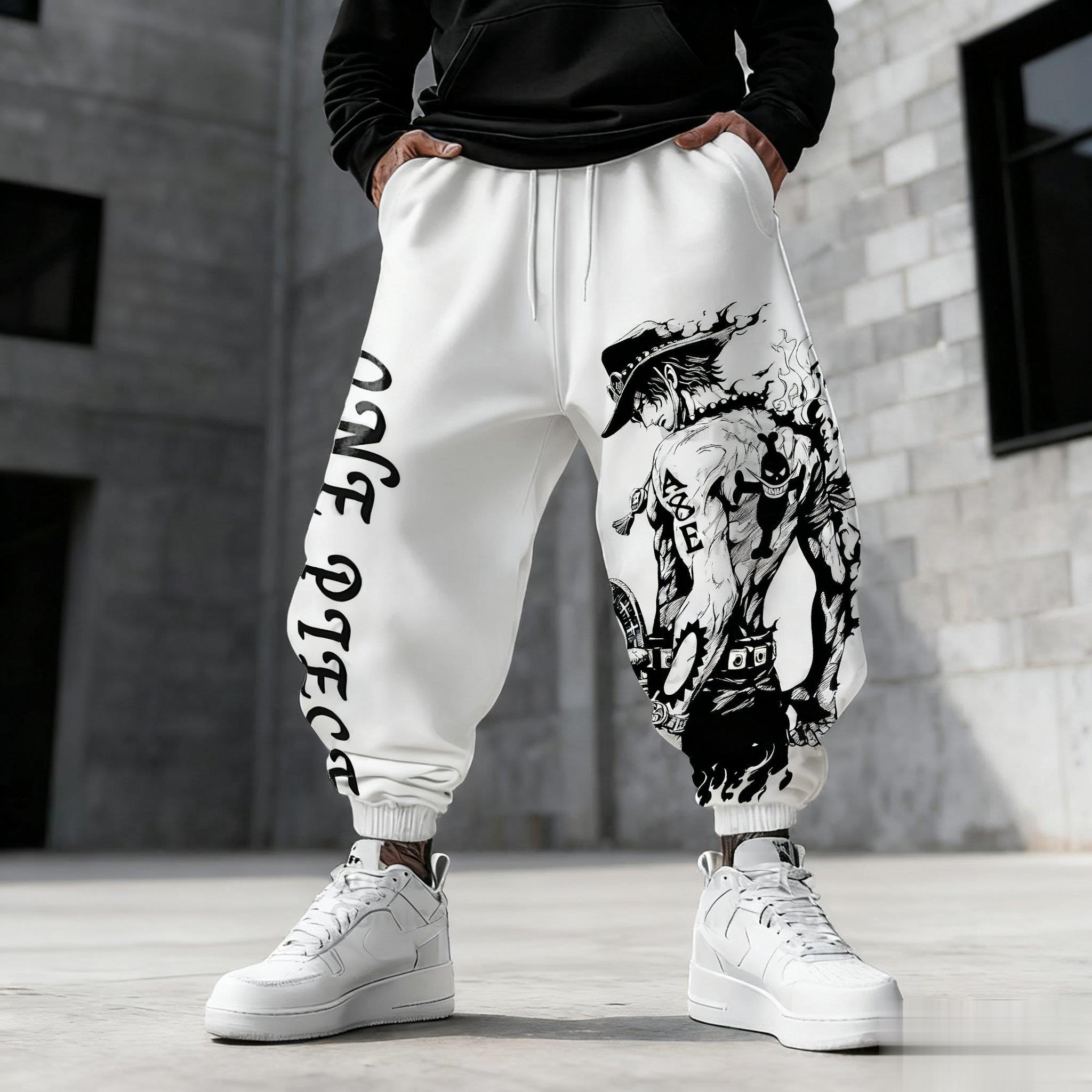 One Piece Luffy Mens Sweatpant - Winter Clothing Anime recensione e prezzo