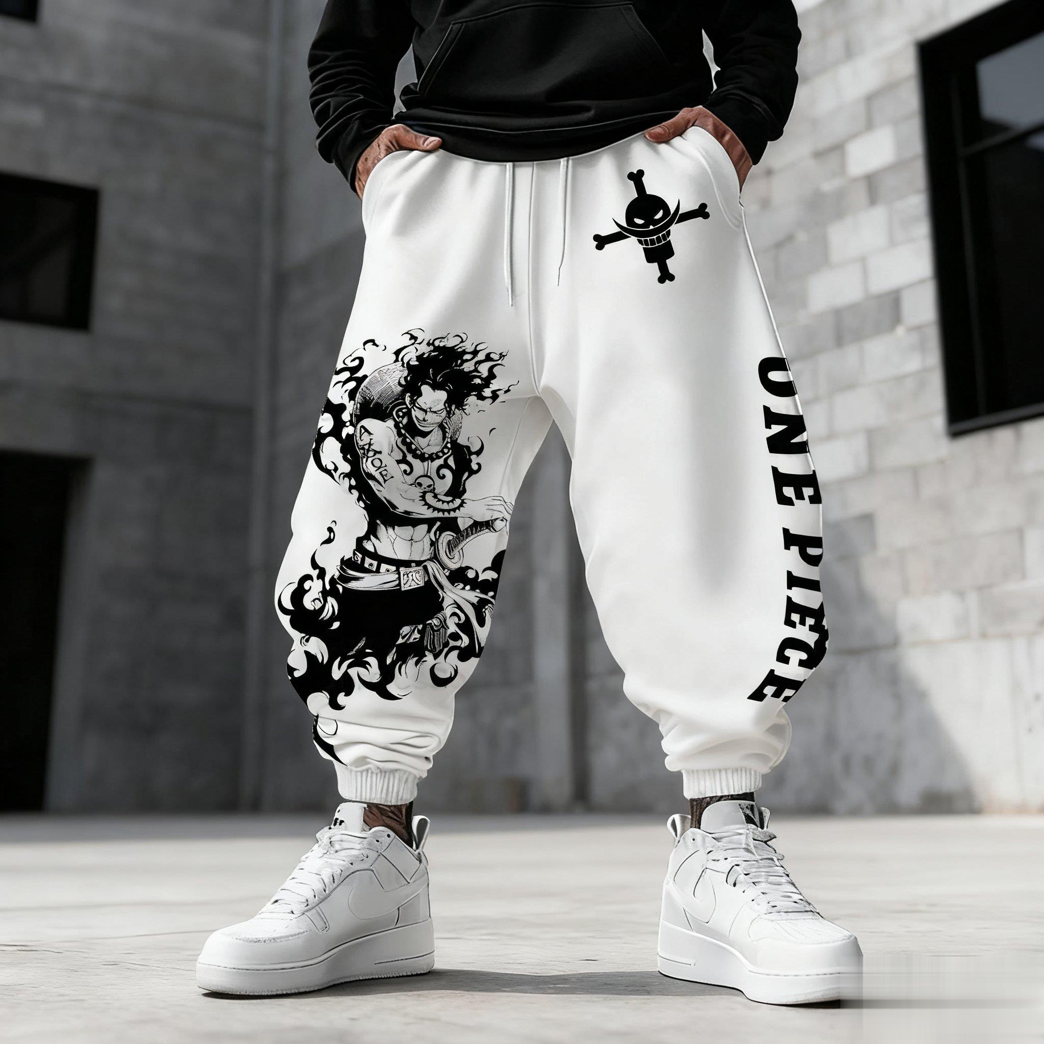 One Piece Luffy Mens Sweatpant - Winter Clothing Anime recensione e prezzo