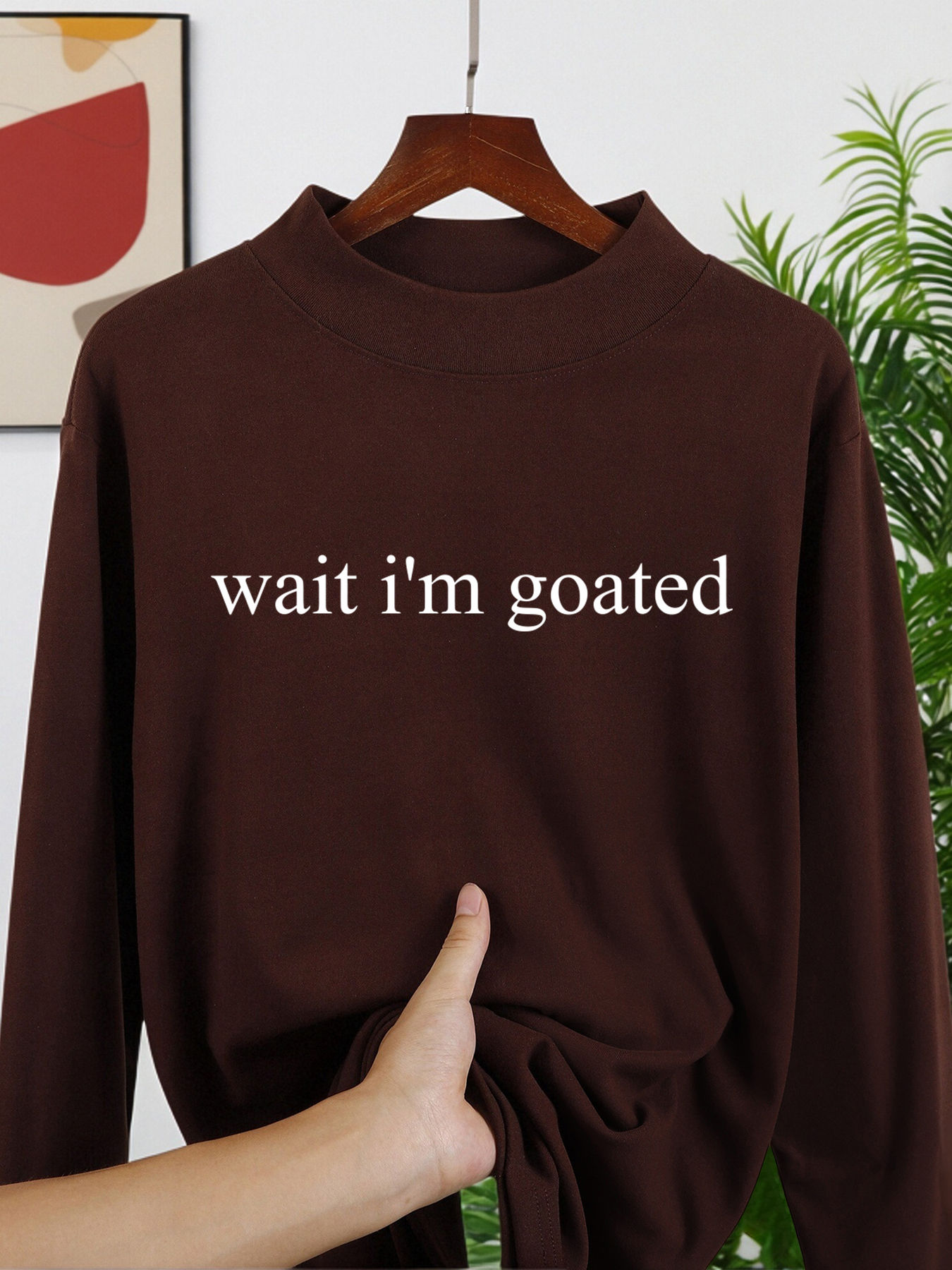 Wait I'M Goated Letter Printed - Winter Clothing Fashion recensione e prezzo
