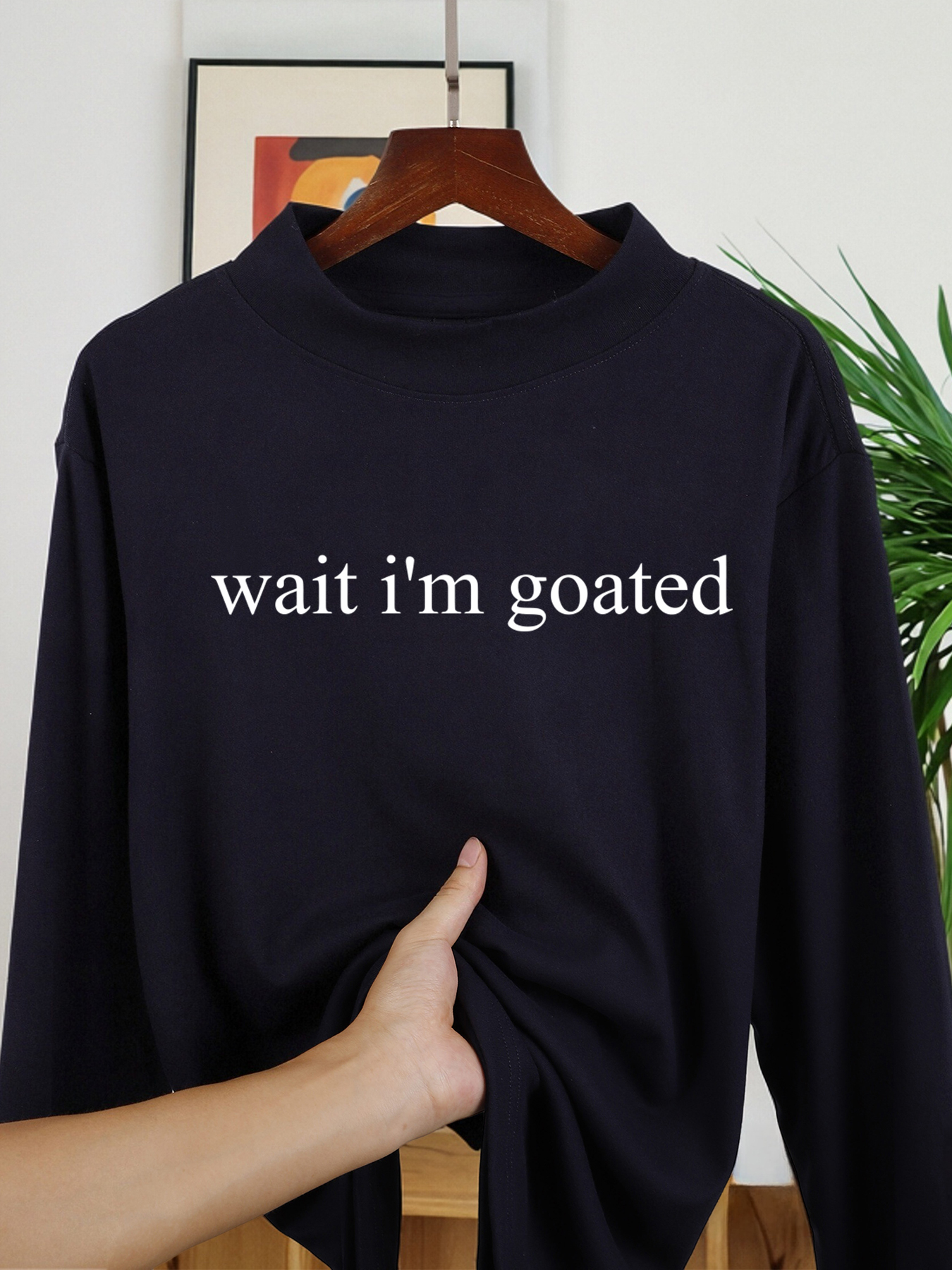 Wait I'M Goated Letter Printed - Winter Clothing Fashion recensione e prezzo