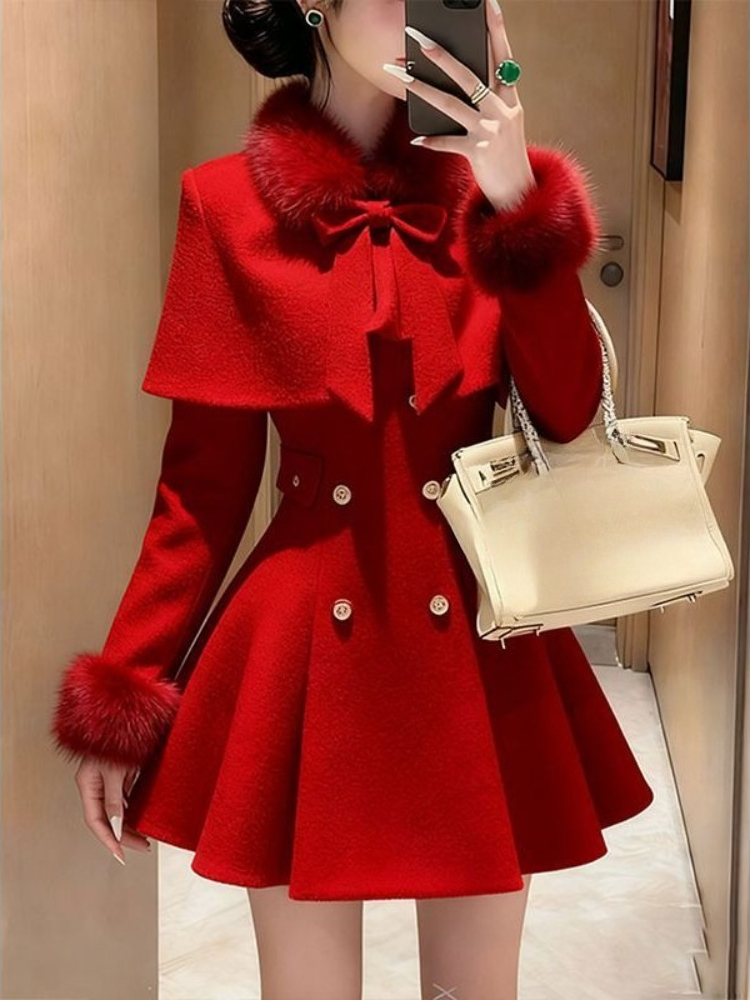 French Elegant Vintage Woolen  - Winter Clothing Trends 2025 recensione e prezzo