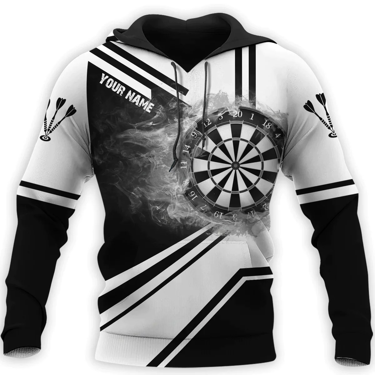 3D Disc Dart Printed Hoodies F - Winter Clothing Name recensione e prezzo