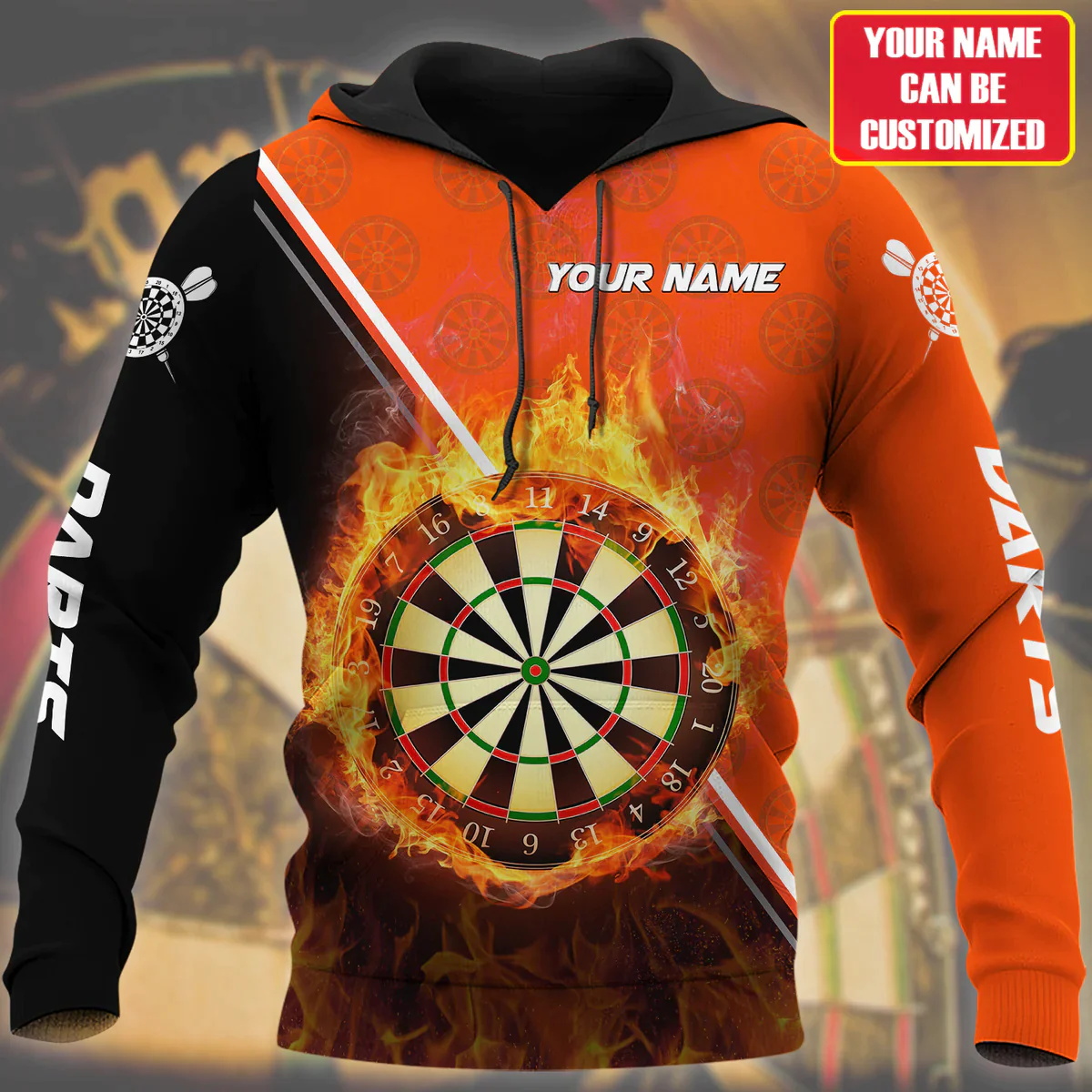 3D Disc Dart Printed Hoodies F - Winter Clothing Name recensione e prezzo
