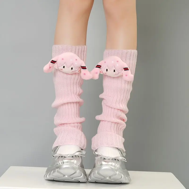 Cute Dopamine Knitted Stacked  - Winter Clothing Leg Warmers recensione e prezzo