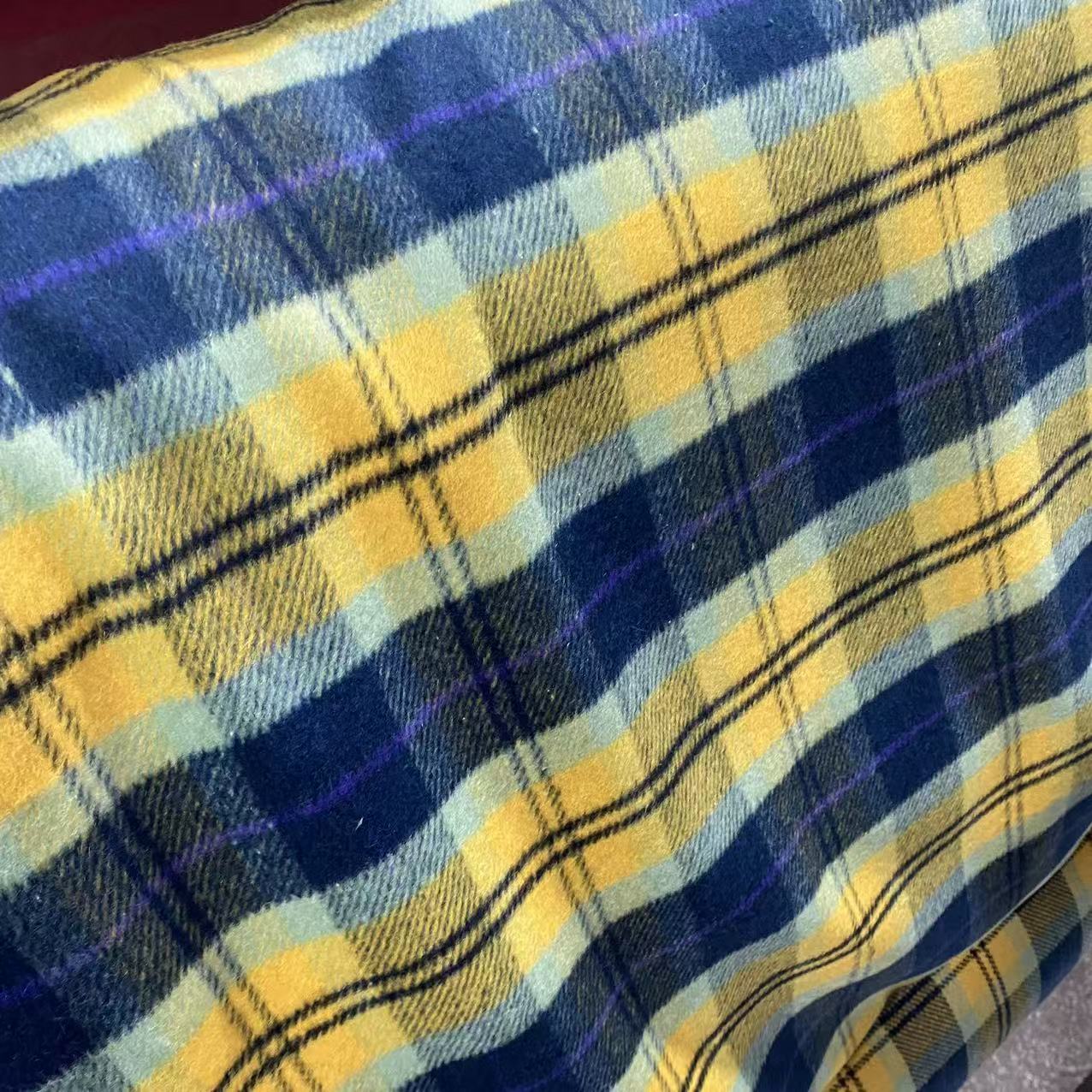 Woolen Plaid Fabric 657g  Yell - Yellow Winter Clothing recensione e prezzo
