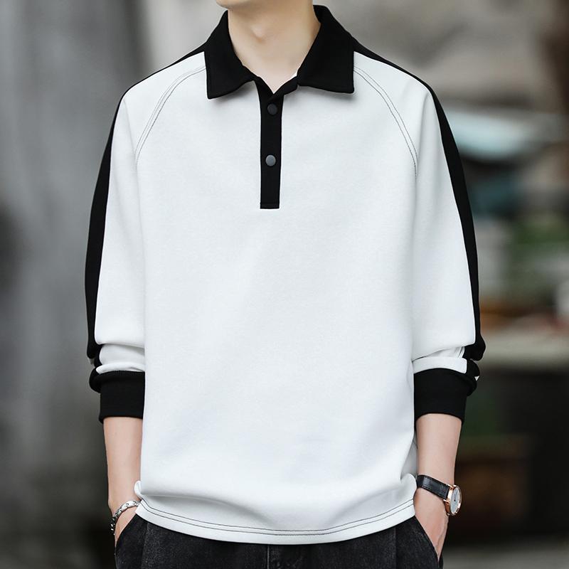 Color Contrast Mens Polo Shirt - Winter Clothing Quotes recensione e prezzo
