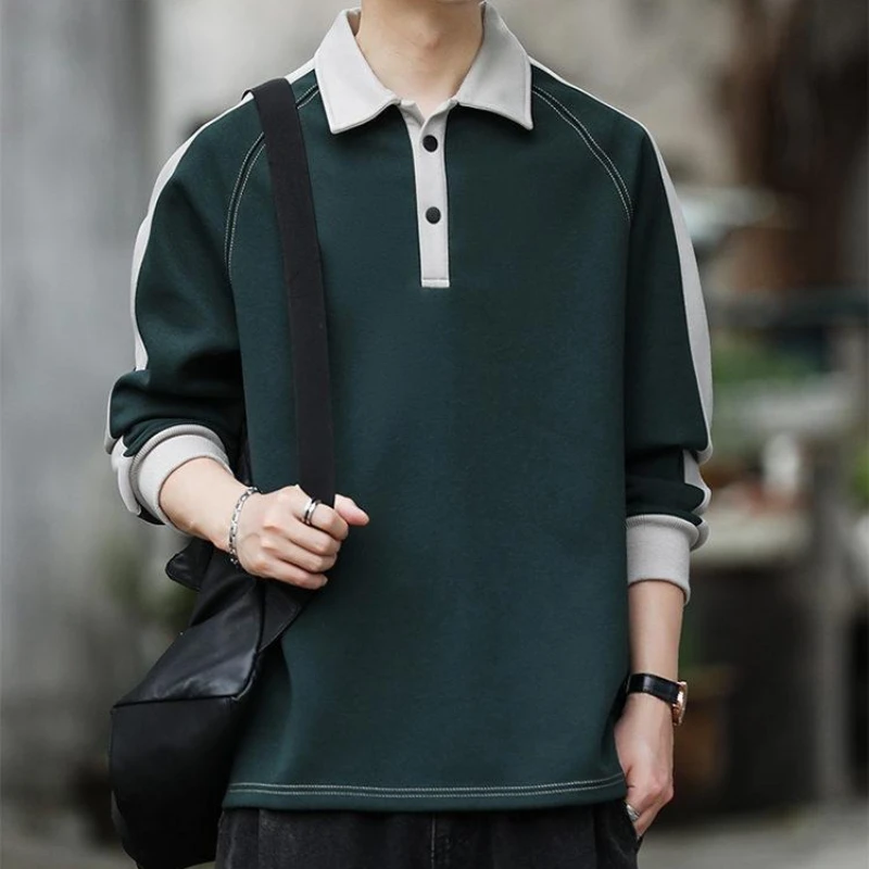Color Contrast Mens Polo Shirt - Winter Clothing Quotes recensione e prezzo