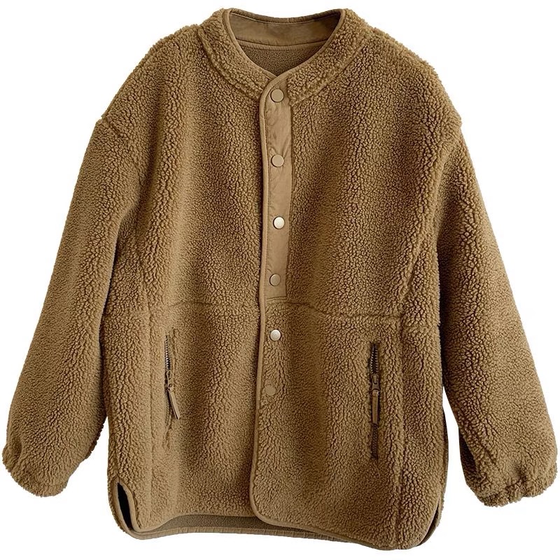 Lamb Fur Jacket Loose Fit Thic - Winter Clothing Name recensione e prezzo