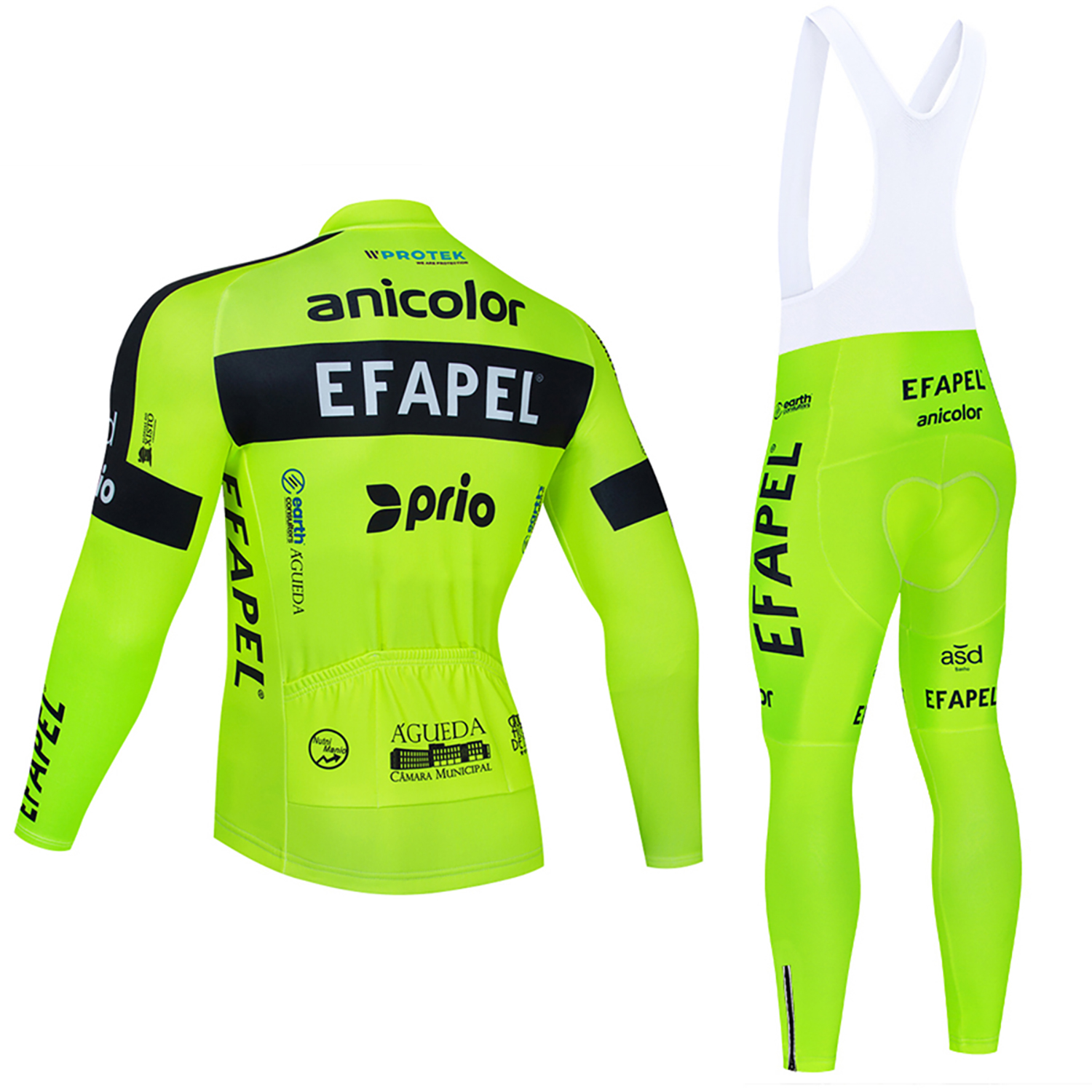 Fluor Yellow Cycling  Jersey E - Yellow Winter Clothing recensione e prezzo