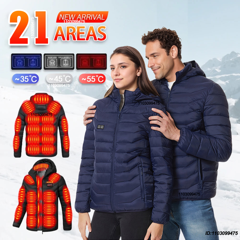 21 Areas USB Electric Heated J - Winter Clothing Hiking recensione e prezzo