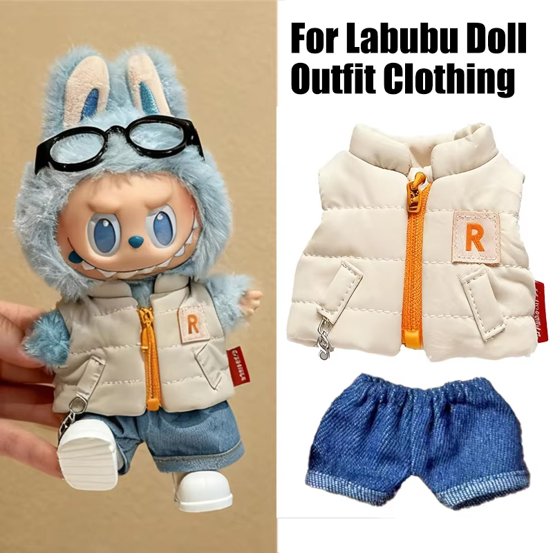 For 15 17cm Labubu Doll Solid  - Winter Clothing Fashion recensione e prezzo