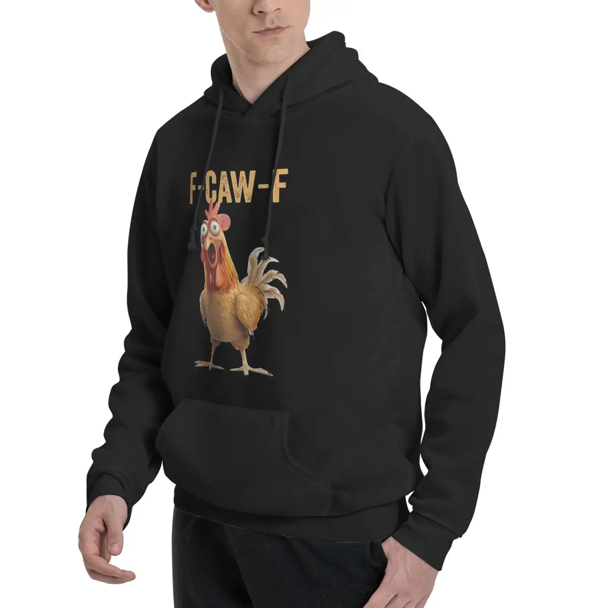 F-Caw-F Funny Chicken FCAWF Hu - Winter Clothing Quotes recensione e prezzo