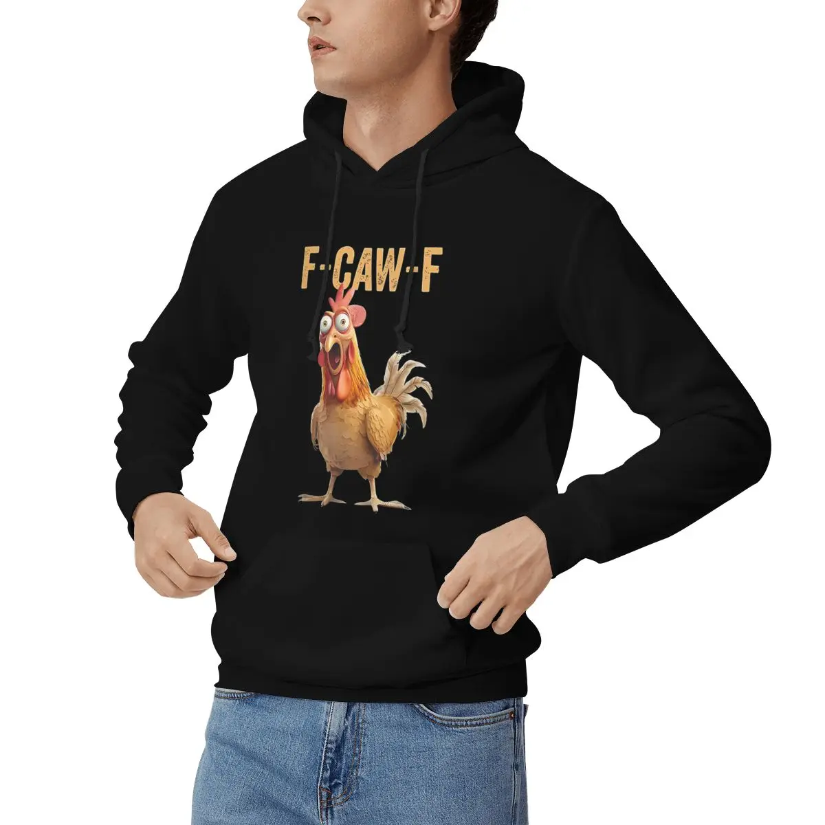 F-Caw-F Funny Chicken FCAWF Hu - Winter Clothing Quotes recensione e prezzo