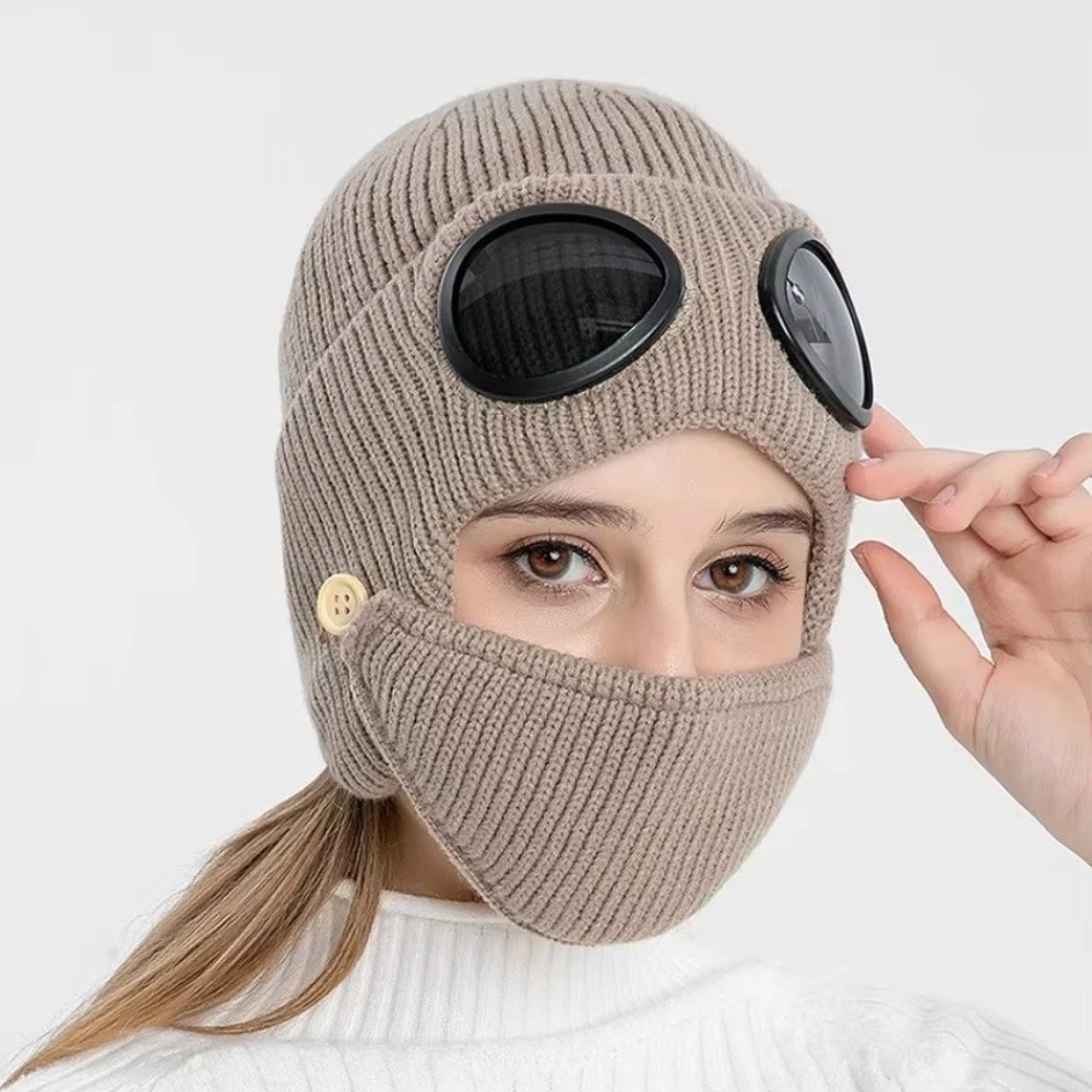 Fleece-lined Warm Woolen Hat w - Winter Clothing Earmuffs recensione e prezzo