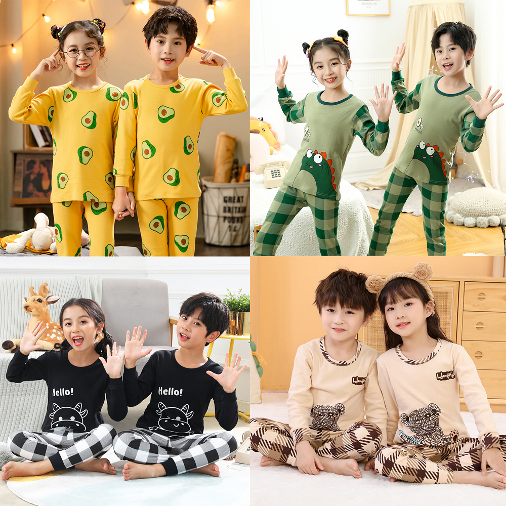 100 Cotton Boys Pajamas Sets F - Yellow Winter Clothing recensione e prezzo