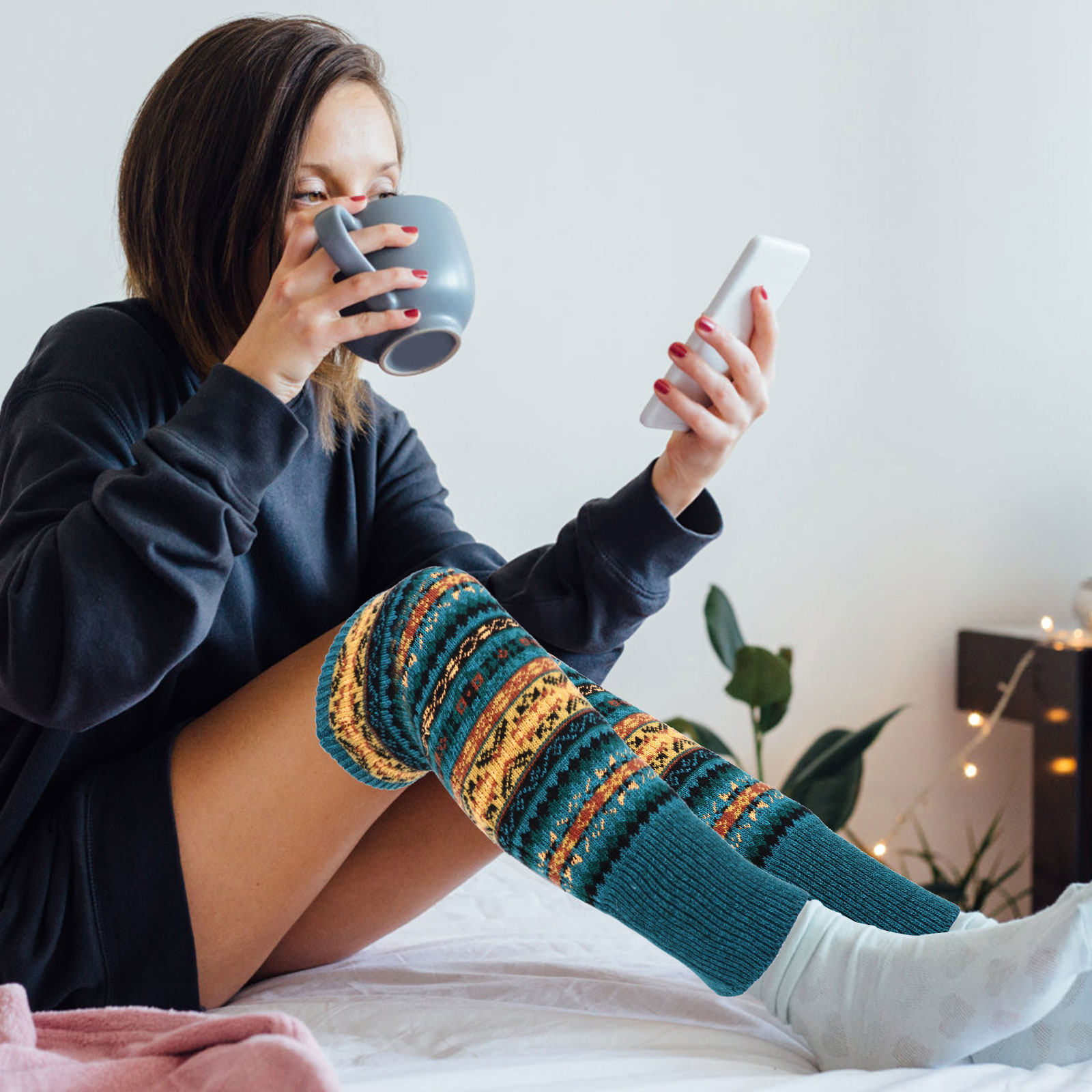 2Pairs Fashion Leg Warmers Wom - Winter Clothing Leg Warmers recensione e prezzo