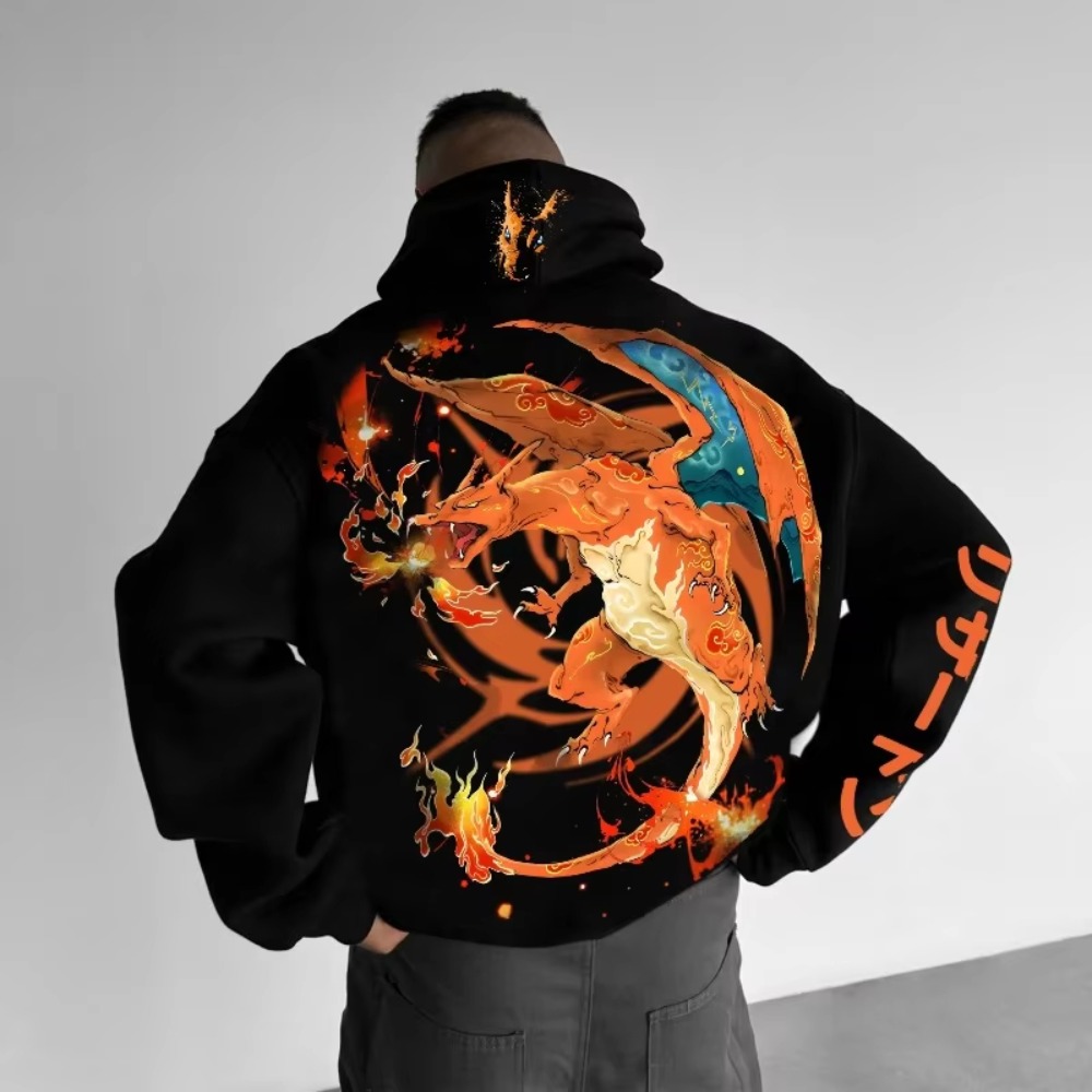 Pokemon Hoodie Charizard Print - Winter Clothing Anime recensione e prezzo