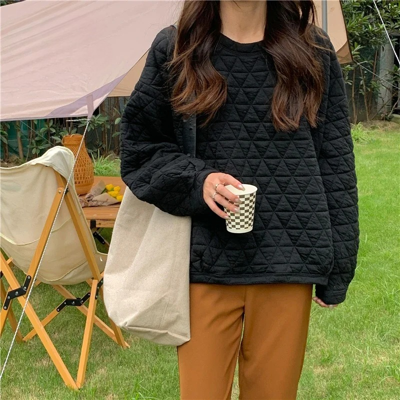 Loose Sweatshirt Female Winter - Yellow Winter Clothing recensione e prezzo